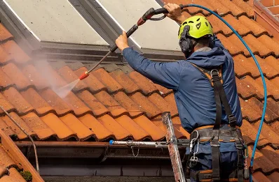 Démoussage et hydrofuge de toiture à Planioles